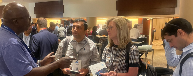 Basis staff at the booth